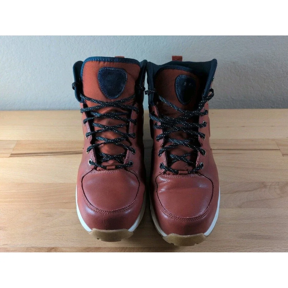 Nike Manoa Leather Hiking Boots DC8892-800 Rugged Orange Men's Size 11.5